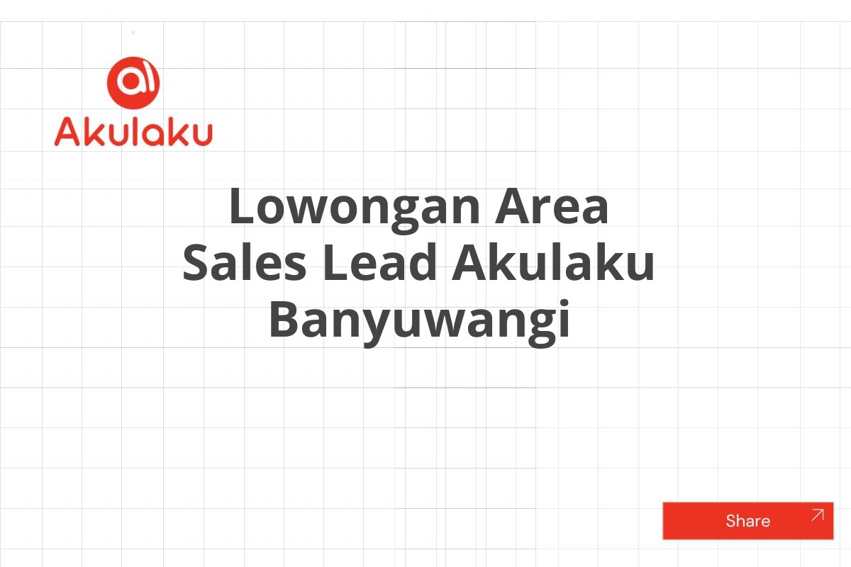 Lowongan Area Sales Lead Akulaku Banyuwangi